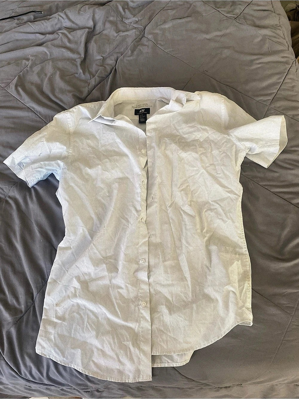 H&M Easy Iron Slim Fit Short Sleeve Shirt Men's